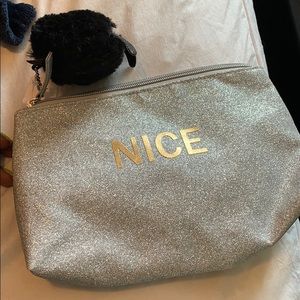 cute silver small purse bag